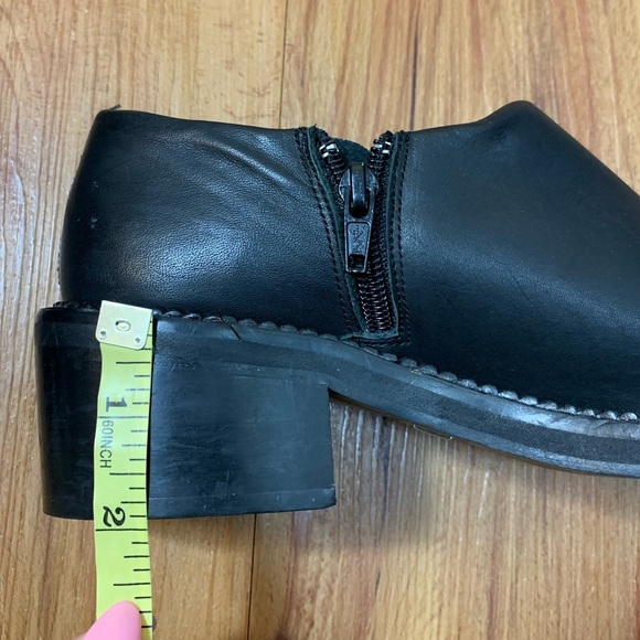 Miista Black Leather Block Heel Pointed Shoes - Picture 11 of 11